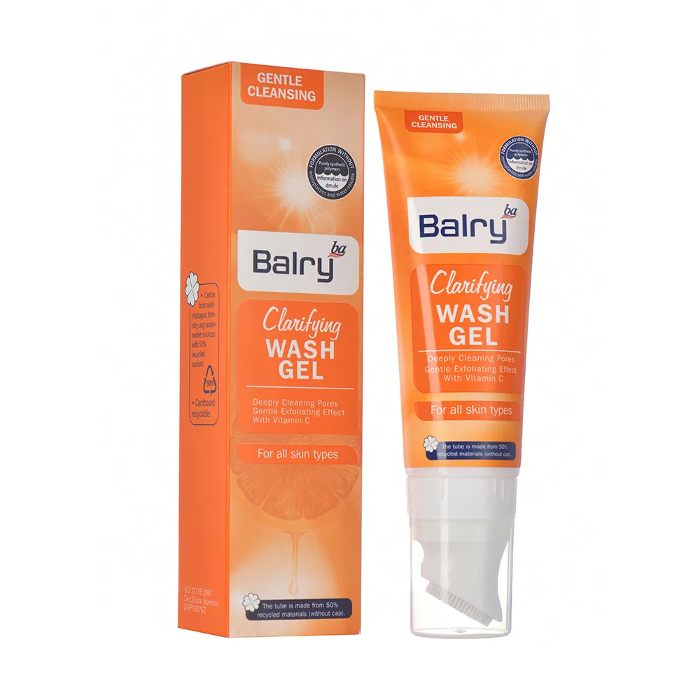 Skincare Anti Acne Facial Cleanser Enhanced Vitamin C Face Wash with Brush
