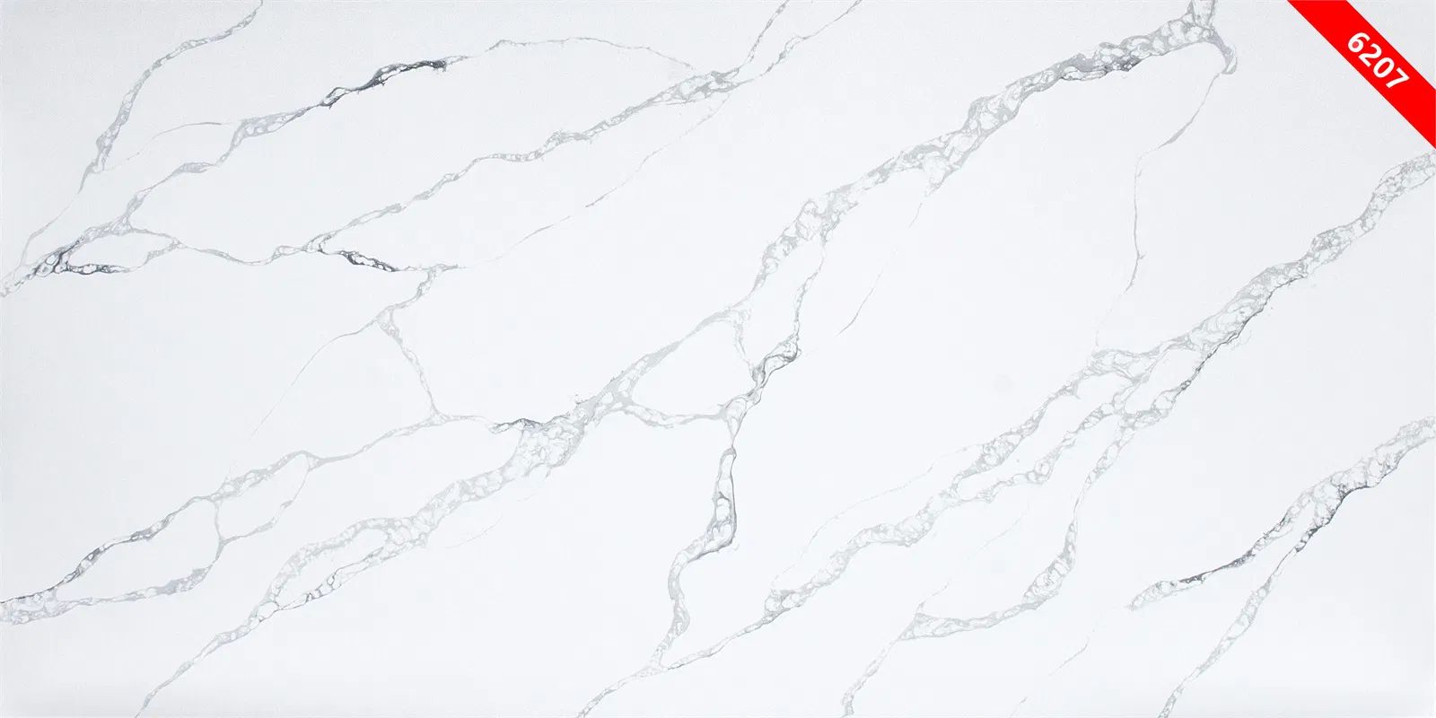 Bookmatch Calacatta Quartz Kk3119 Slab and Kitchen Countertop and Vanity Top