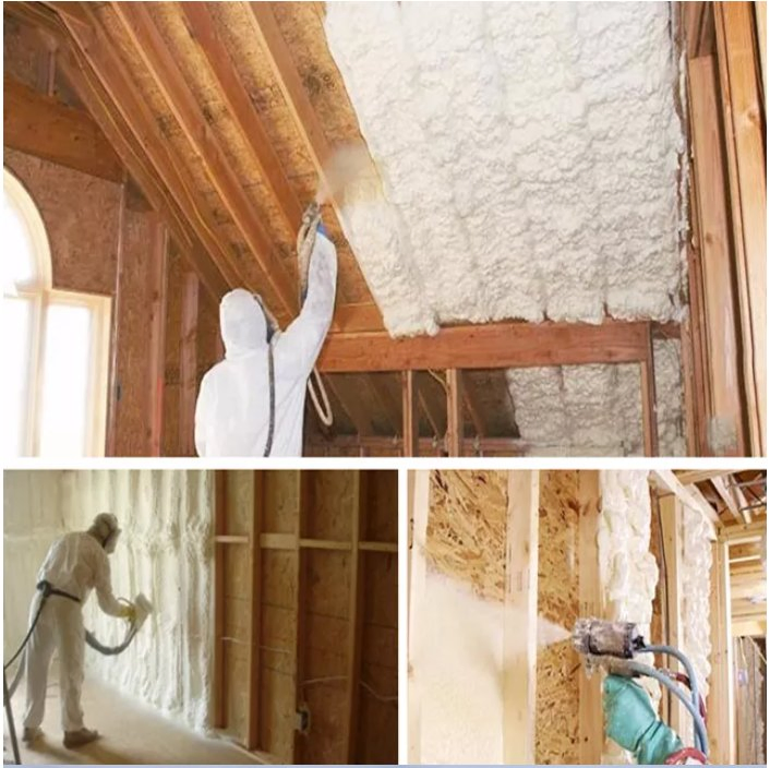Waterproof Fireproof Sound Spraying Inject/Injection Wall Insulation PU Polyurethane
