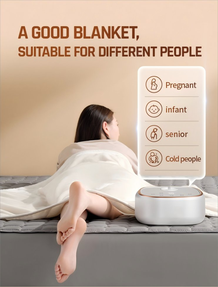 Luxurious Ultra Soft Electric Blanket with Custom Heat Control