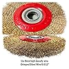 Heavy-Duty Wire Wheel Brush for Bench Grinders and Metalwork