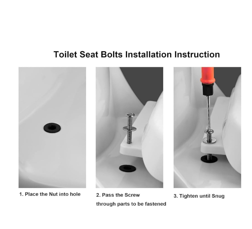 Universal Toilet Seat Hinge Brass Thread Insert Expanding Nuts