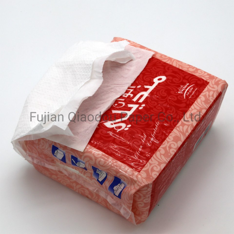 Eco-Friendly Embossed Logo Quality Mixed Wood Pulp Hand Towel Tissue Paper