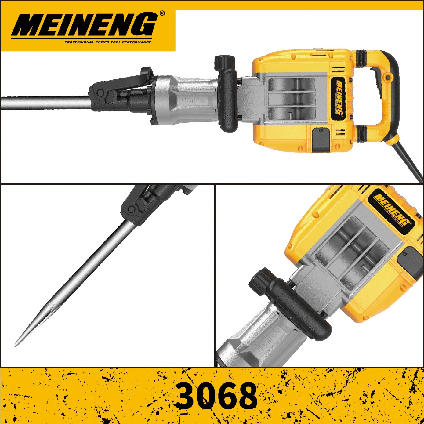 Отбойный молоток Demolition Hammer 3068, 2300Вт