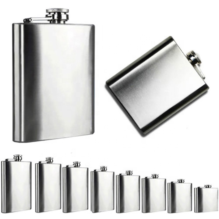 6oz Wholesale Custom Logo Leak Proof Mini Wine Travel Beer Flask Stainless Steel Hip Flask Liquar Flask
