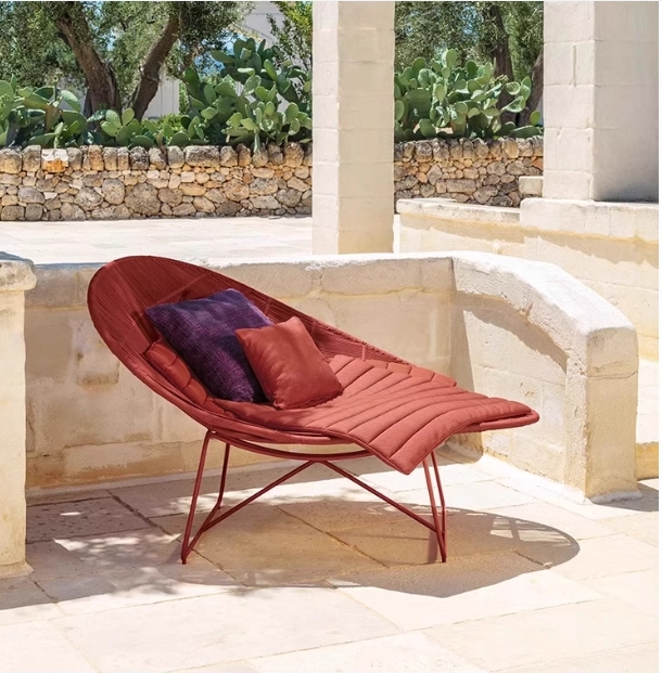 Диван-кровать садовый ротанг водонепроницаемый балкон патио