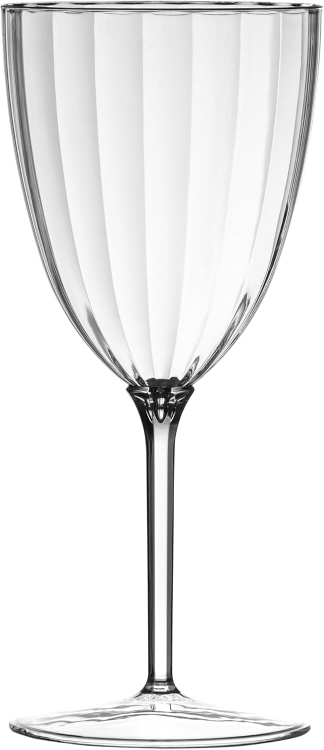 7oz Clear Plastic Wine Glasses for Party
