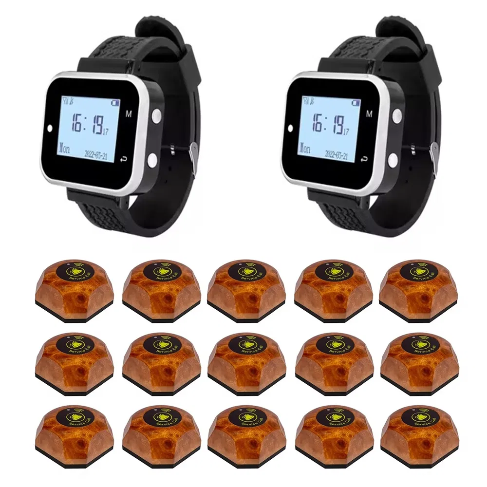 Catel Ctw06 Ctt06 Restaurant Pager System 15 Buttons 2 Watches