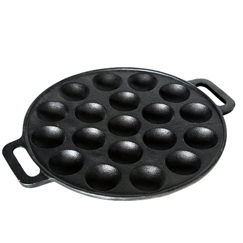 15/19 Hole Cast Iron Japanese Food Octopus Ball Dutch Pan Cake Cooking Egg Pan