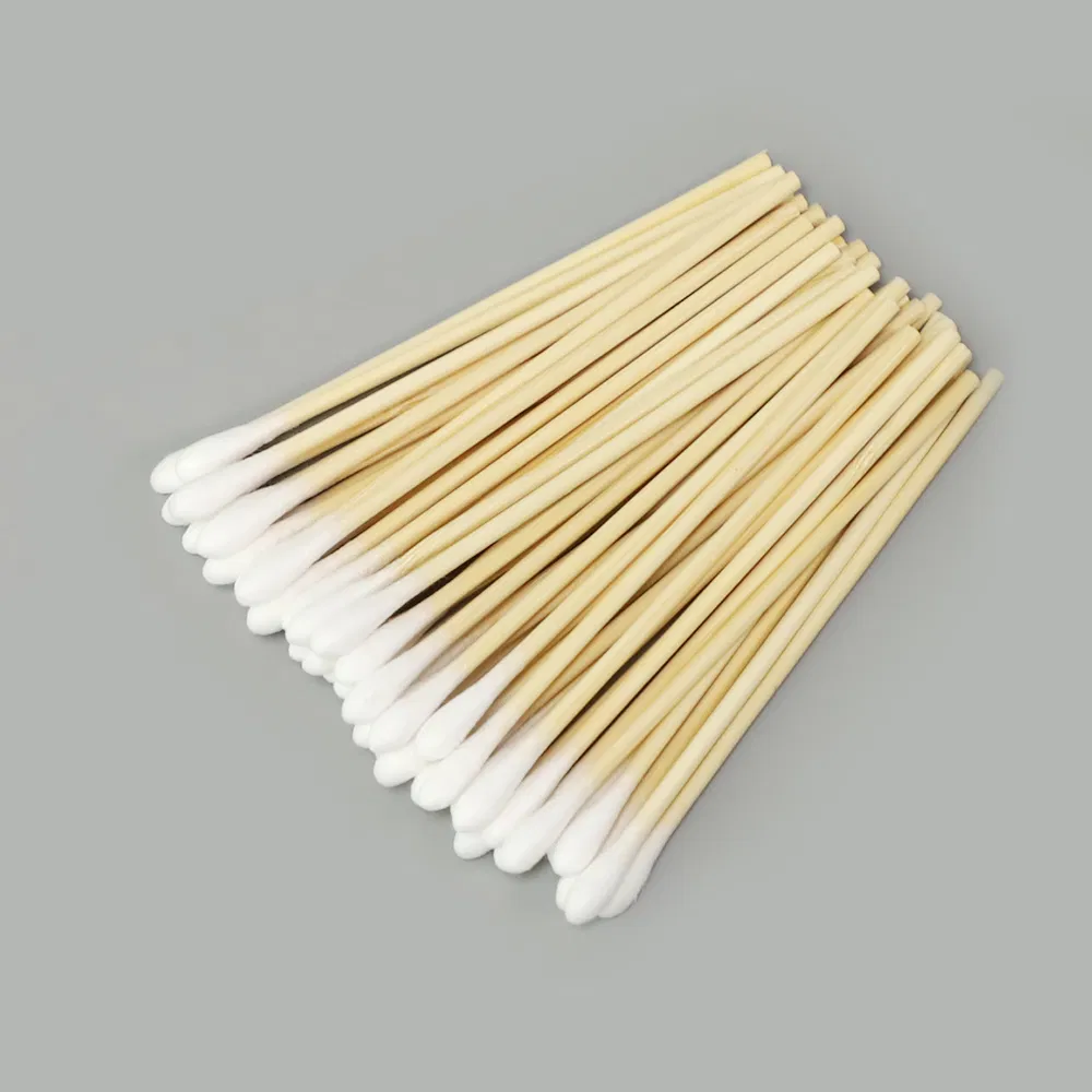 Hot Sale Cosmetic Single-Head Disposable 95mm Wooden Cotton Swab