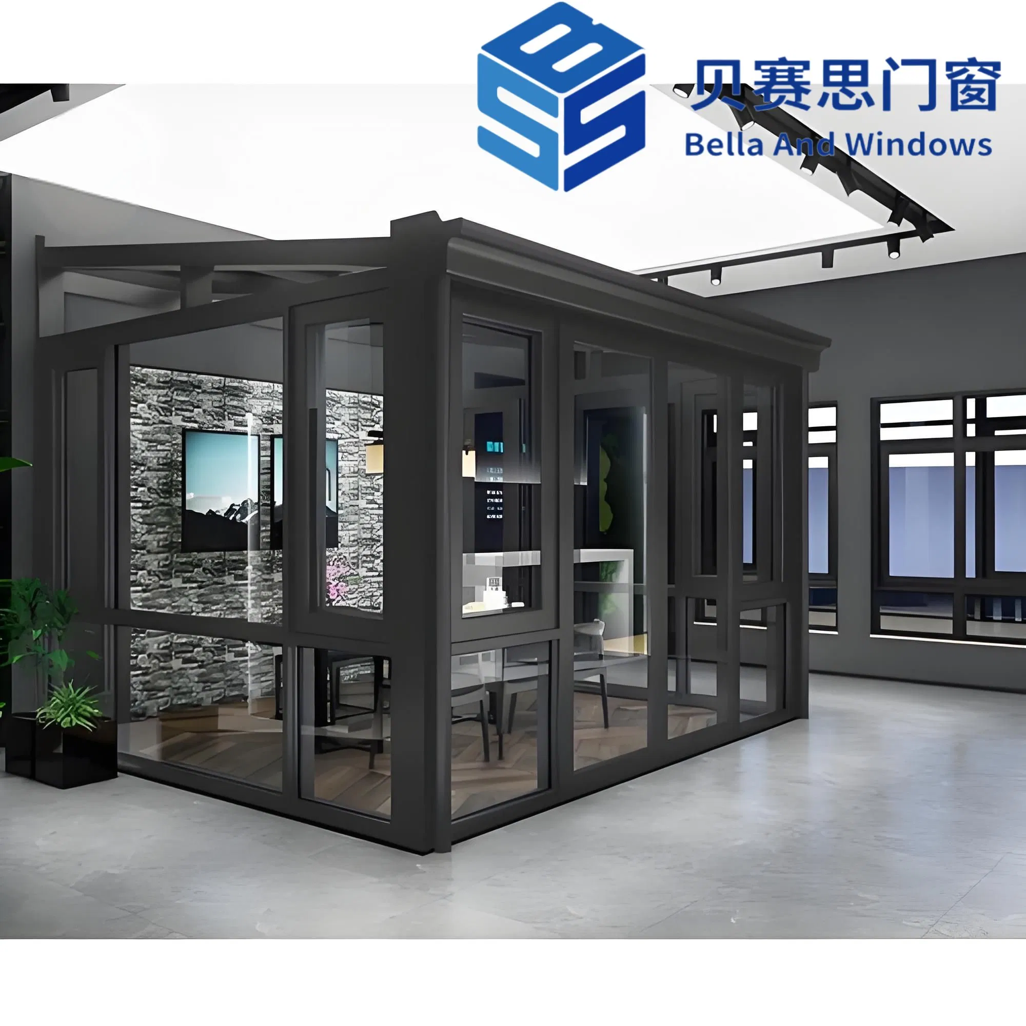 Beisaisi Factory Outlet Factory Price Aluminum Alloy Sunroom Green House Pergola Veranda with Anti-Corrosion Thermal Break Performance