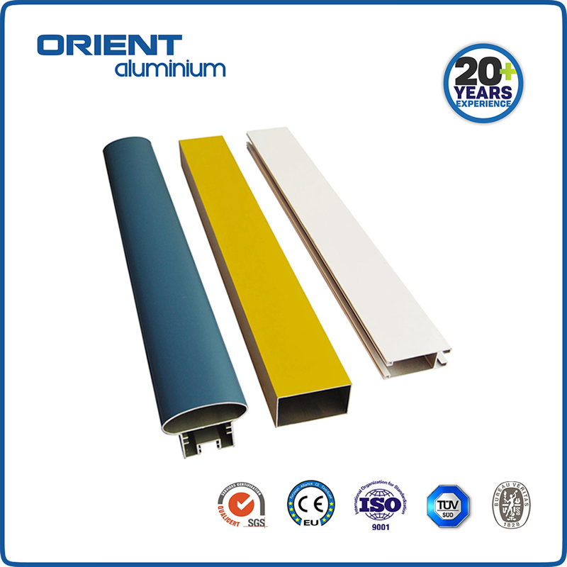 Power Coated Custom Aluminum Profile Anodized Aluminium Extrusion Price for Window Doors