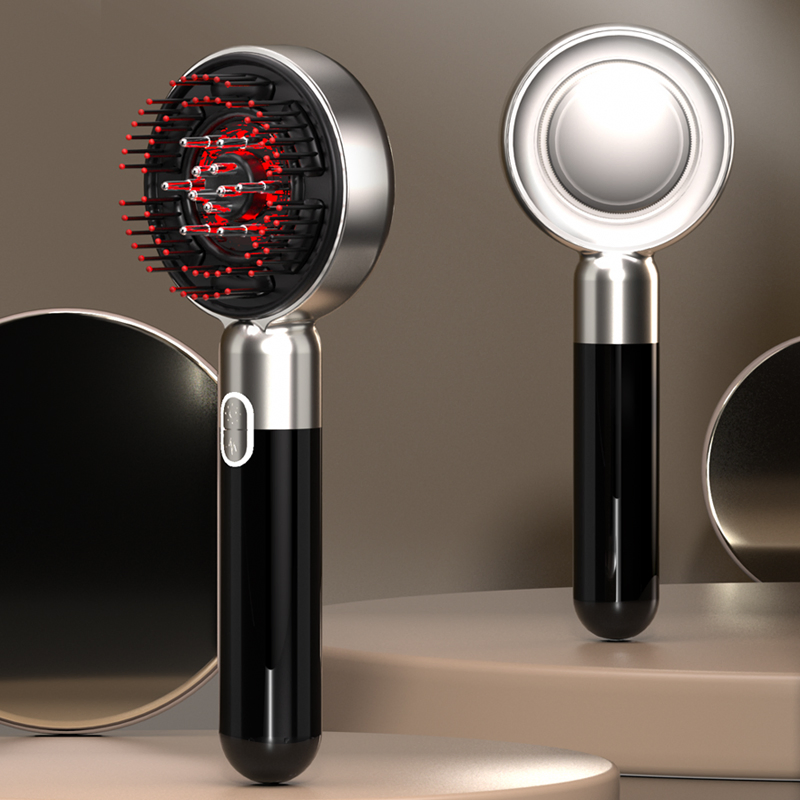 Мини-массажер для головы с красным светом и EMS