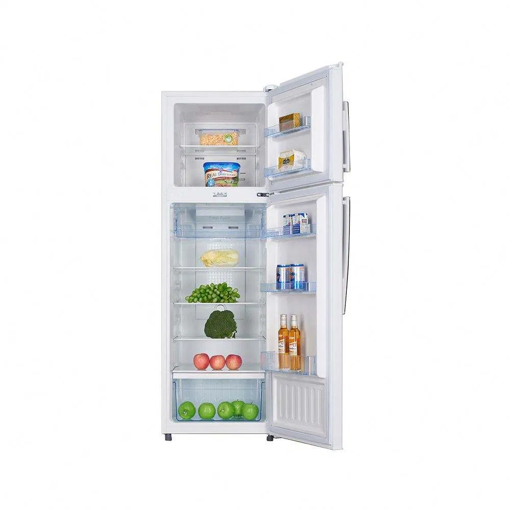 200L Top Freezer Double Door Refrigerator for Home Use White Fridge