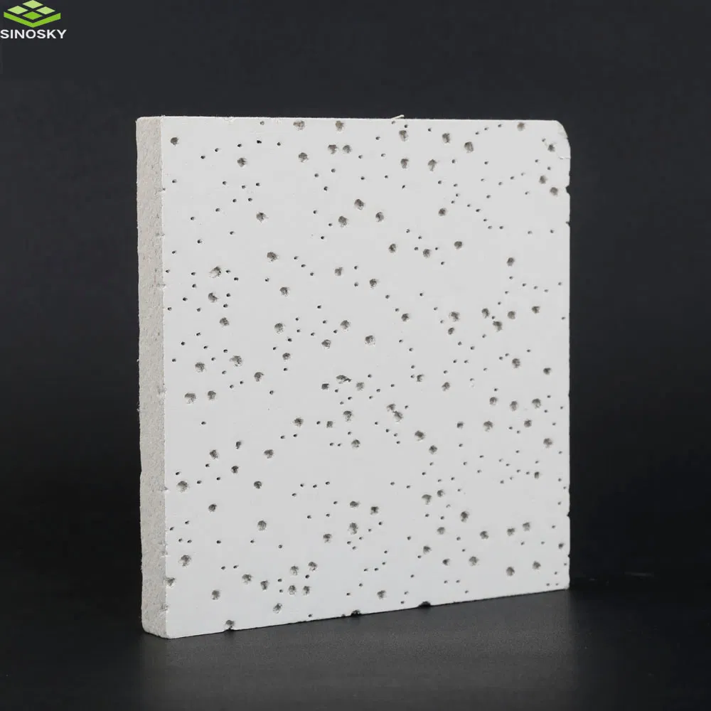 Eco Friendly Waterproof Mineral Fiber Ceiling Board for Restaurant Decoration 10-19mm