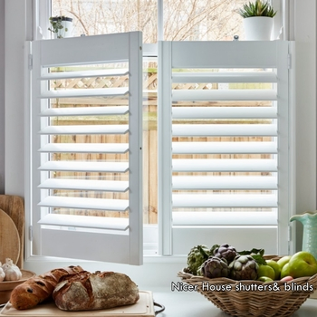 Factory Solid Wood Window Louvers Plantation Shutters Wooden Shutters for Window