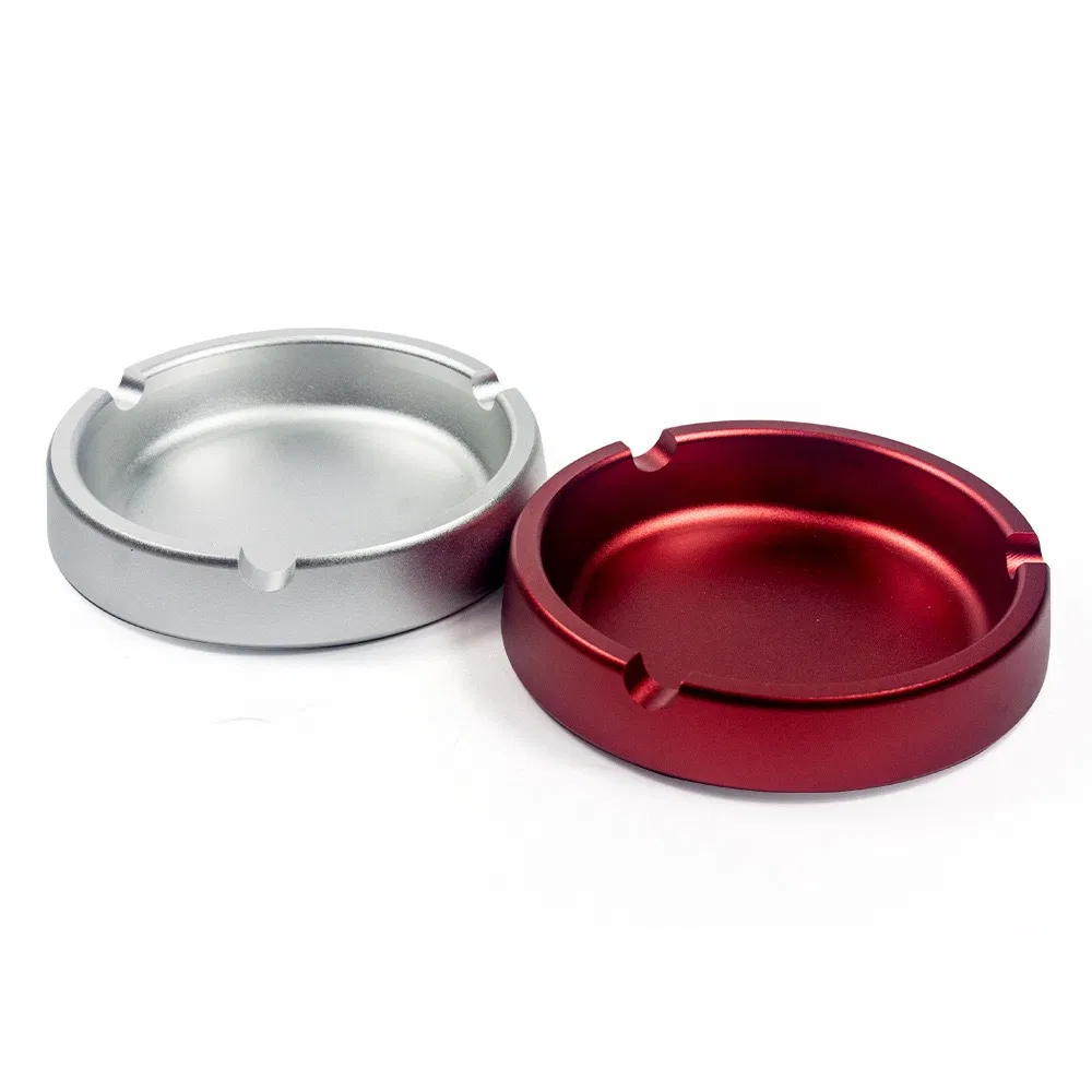 Branded Anodized Aluminum Ashtray with Stylish Custom Logo Feature