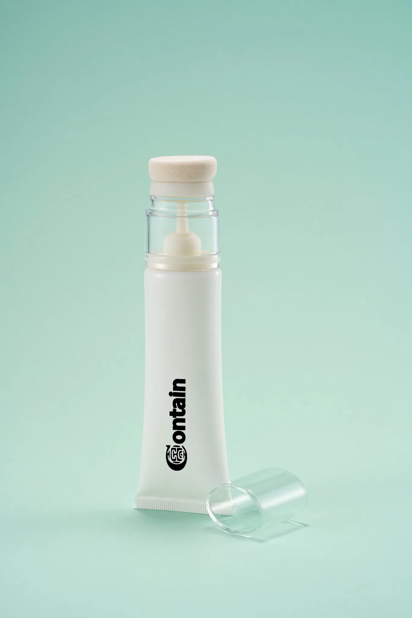 High Quality Skincare and Cosmetic Flexible Tube with Sponge on Top