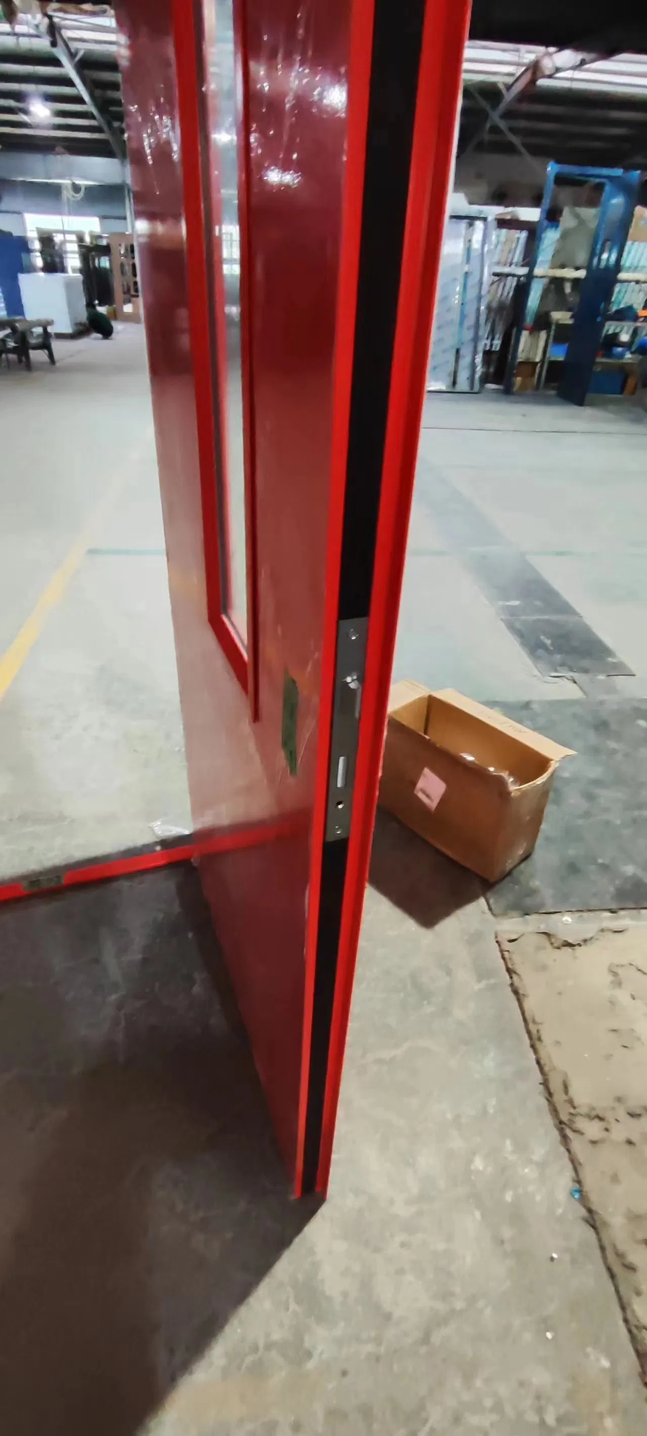 Intertek UL Listed 1.5 Hours Fire Rated Door with Glass Emergency Exit Anti Fire Door