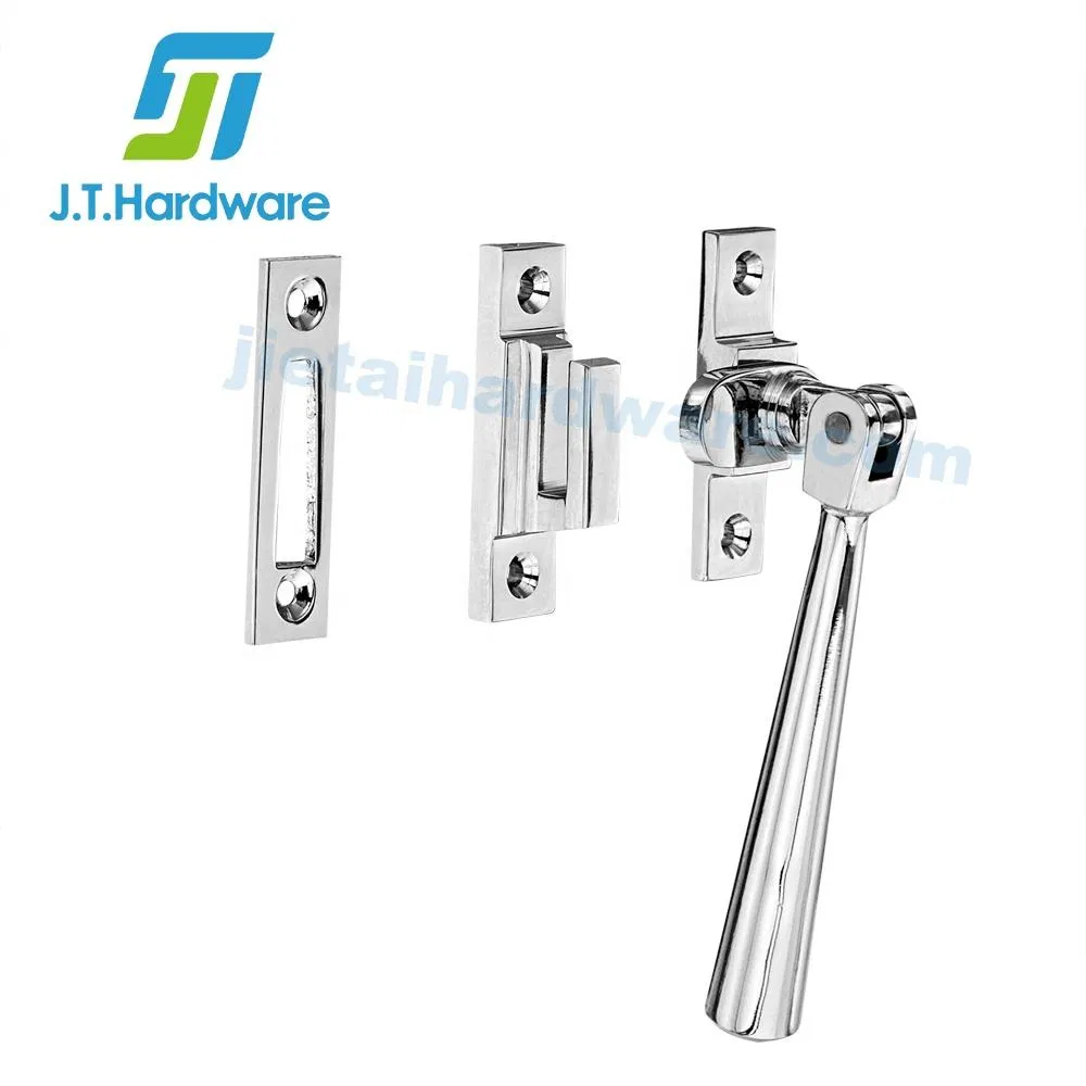 Door and Window Accessories Tapered Design Solid Brass Window Fastener with Hook Plate