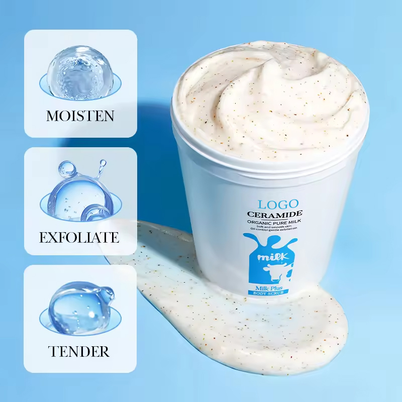 Ditong Ceramide Milk Deep Clean Exfoliating Dead Skin Lift Brightening Skin Whitening Body Scrub