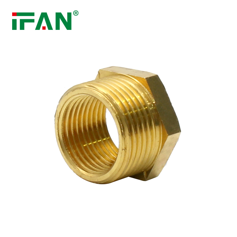 Ifan Factory OEM Brass Pipe Fitting 1/2"-2" Brass Plumbing Fittings Bush Brass Tube Fitting