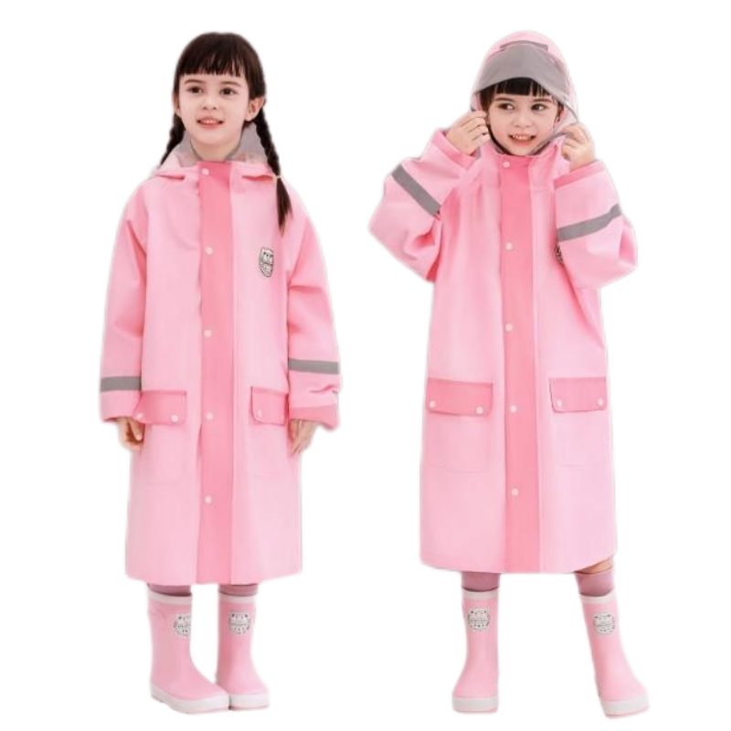 Cozy Hooded Raincoat in off White - Perfect for Outdoor Adventures