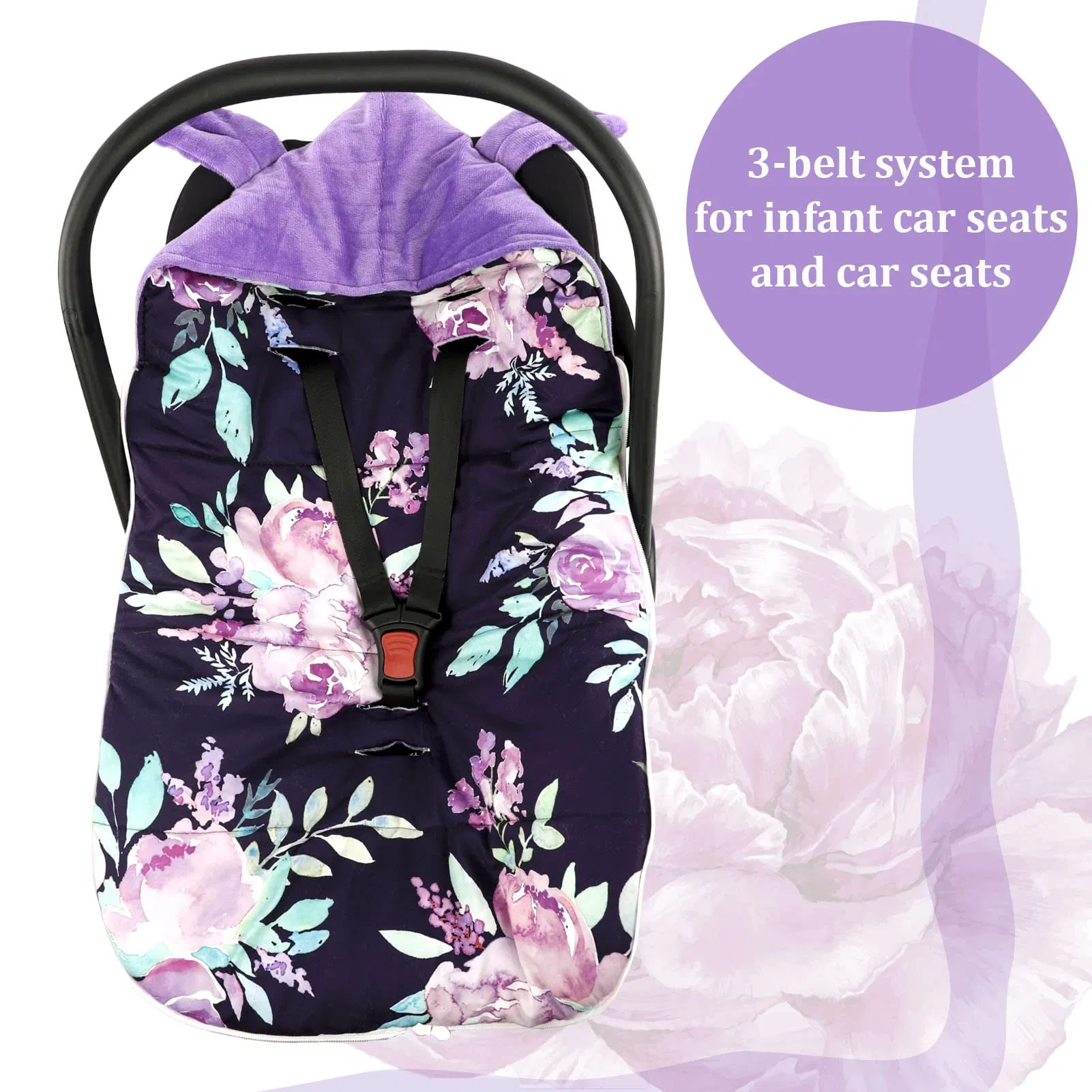 Fashionable Winter Baby Car Seat Cover 3 in 1 Stroller Bunting Bag