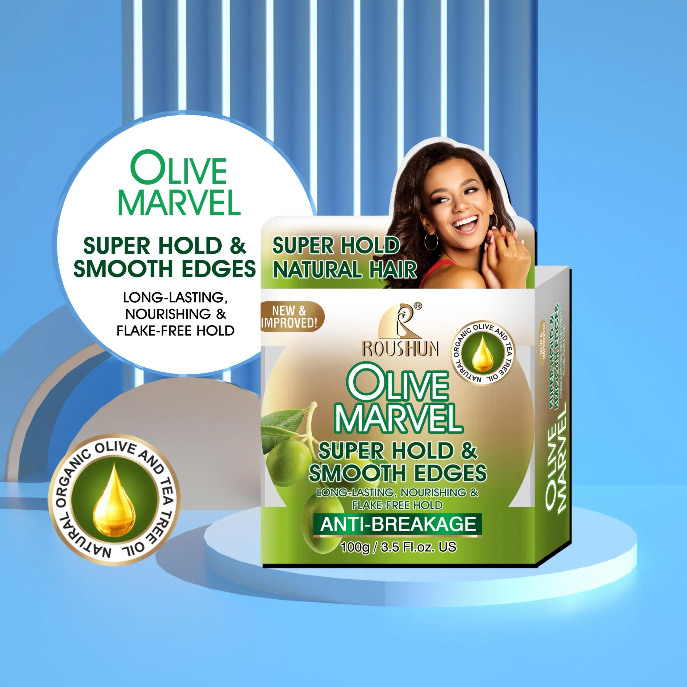 Roushun 100g Deep Nourishing Maintain Vibrant Tones After Dyeing Heal Damaged Strands Hair Food Enhance Smoothness Hair Wax Use for Hair