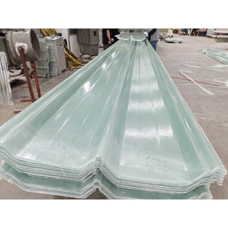 Exterior GRP FRP Clear Corrugated Fiberglass Roof Panel 12 Foot