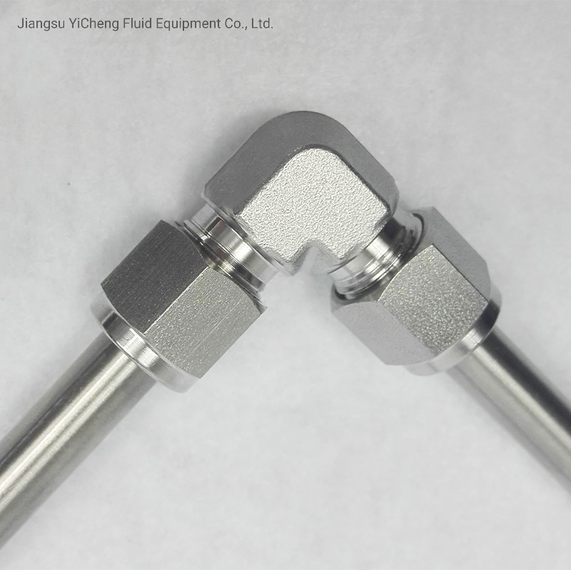 Угловой фитинг Swage-Lok 90° из нержавеющей стали