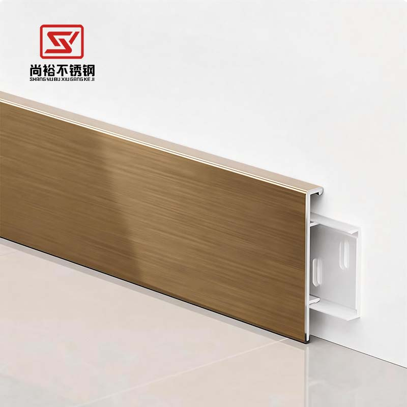 Stainless Steel Floor Skirting Trim Strip Stainless Steel Decorative Strip Trim