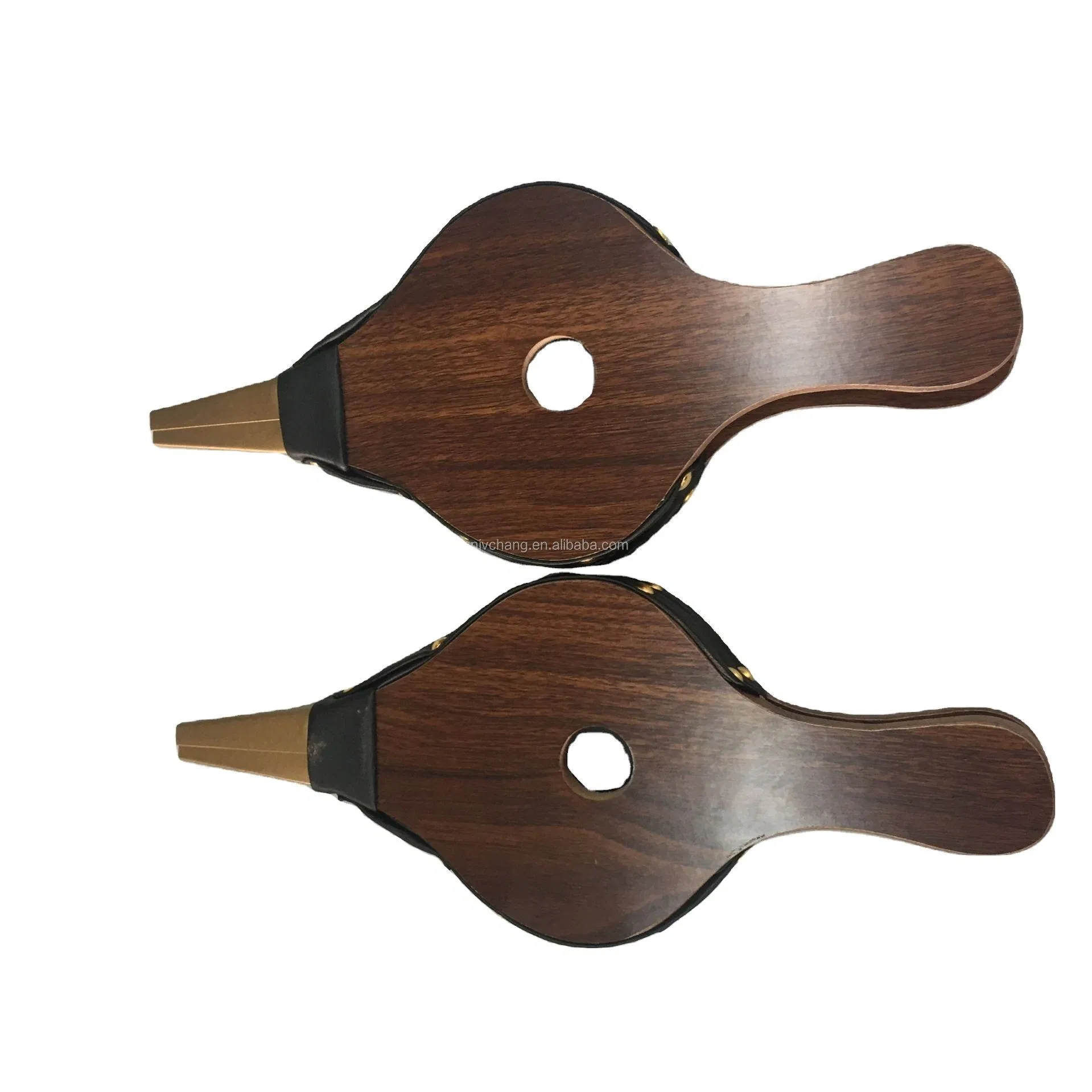 Good Quality Air Fireplace Bellows with Leather Handle Wooden Outdoor Fire Blower Tools BBQ Baking Oven Accessories