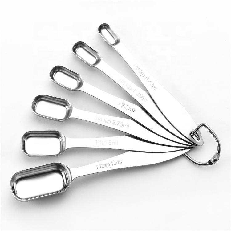 Spoon Set with Numbers for Custom Kitchen Food Grade Stainless Steel Measuring Spoons