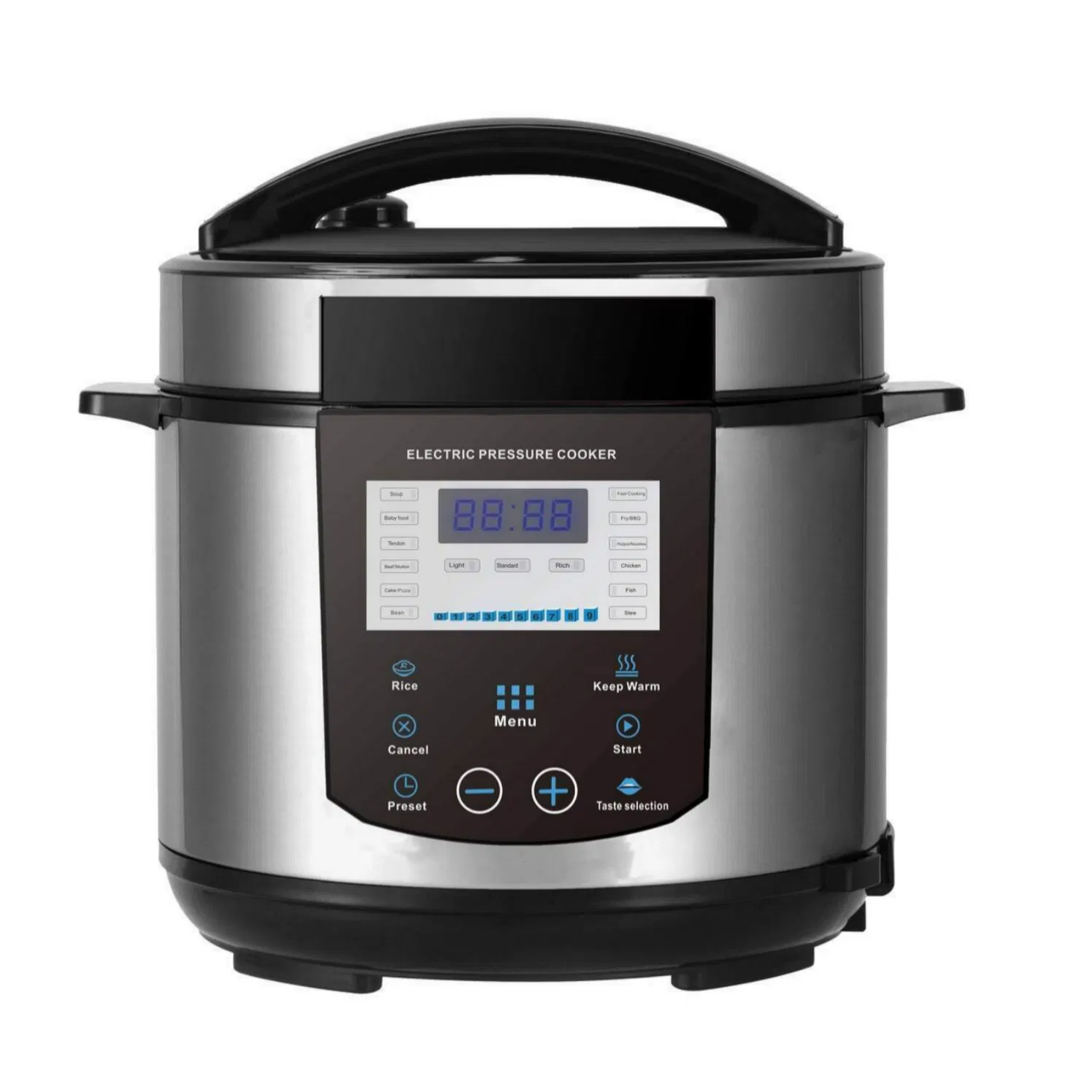 Non-Stick Inner Pot Electric Pressure Cooker with Dishwasher Safe Components for Easy Cleaning Convenience