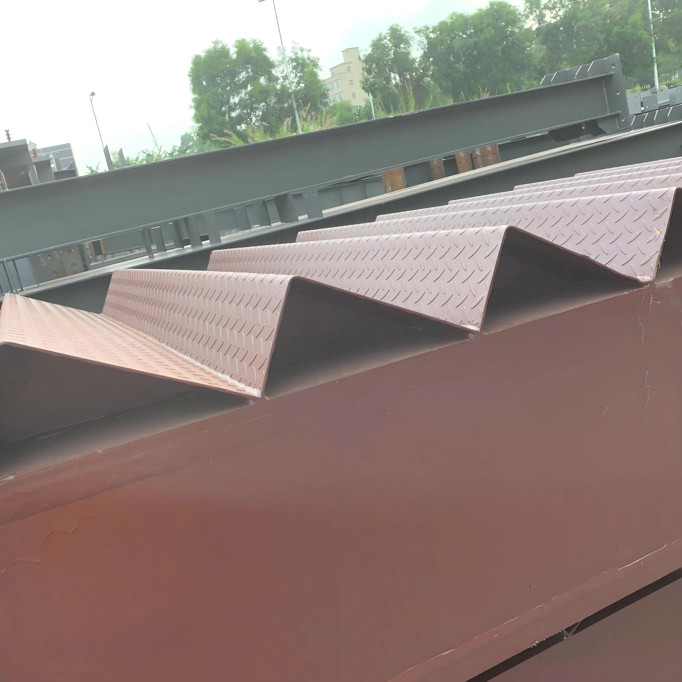 Galvanized Steel Step Stairs Ladder Scaffolding Parts with Handrail