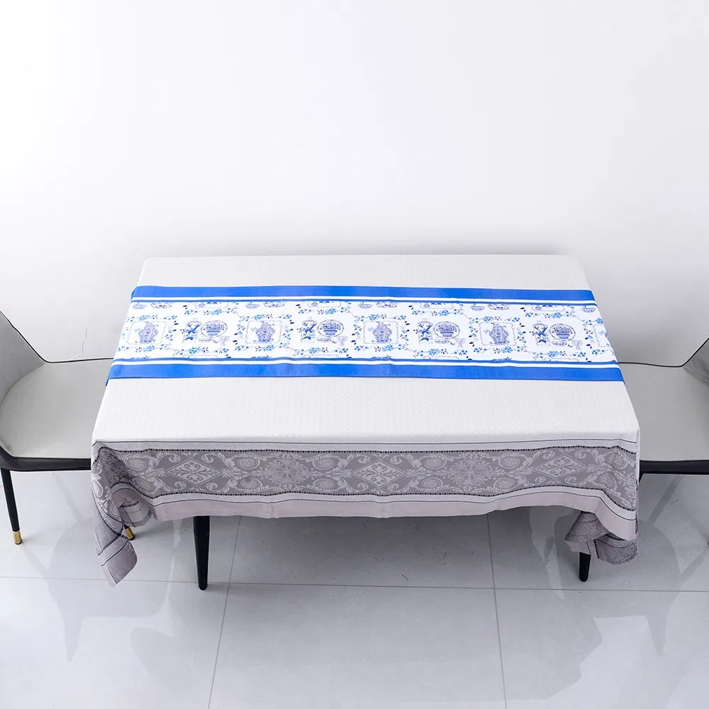 China 100% Cotton Polyester Cotton Textile Tablecloth Fabric Roll Shinning Table Runner