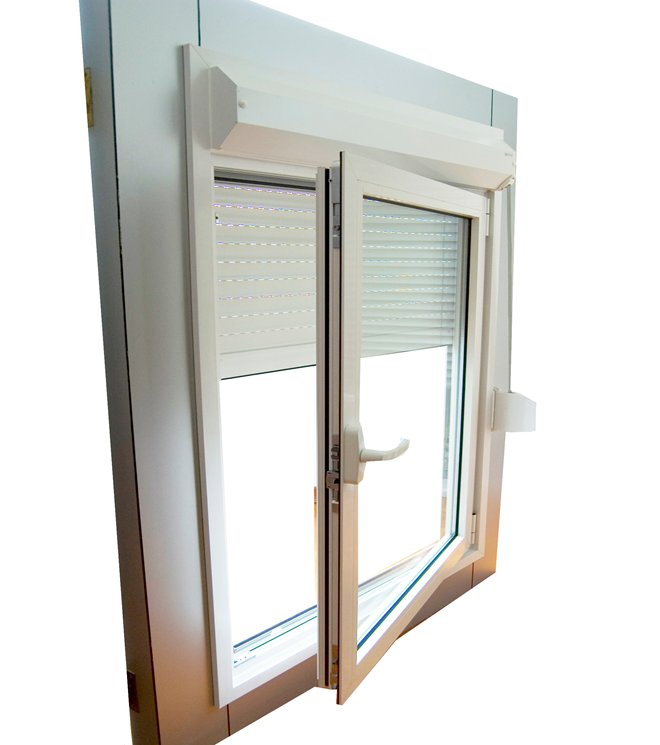 PVC Window with Roller Shutter for Container House (CHAM-PVC9211RS)