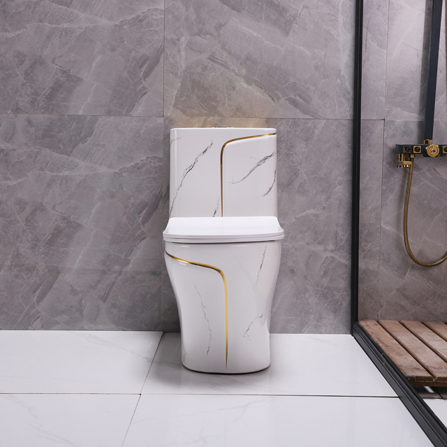 Factory Price Luxury Bathroom Ceramic Colored One Piece P-Trap Wc Toilet