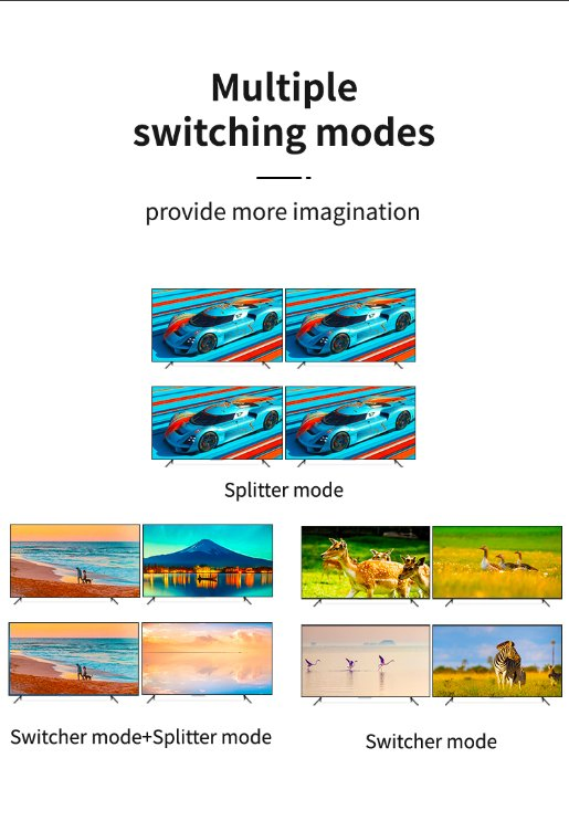 HDMI матричный коммутатор 8x8 с масштабатором 4K