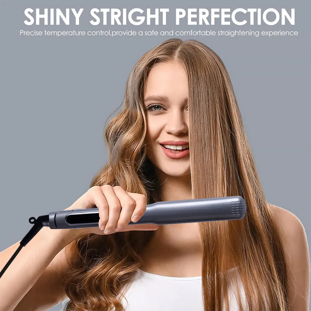 3D Floating Plate Custom 2 in 1 Digital Electric Flat Iron Plancha De Pelo Professional LED Hair Iron Straightener