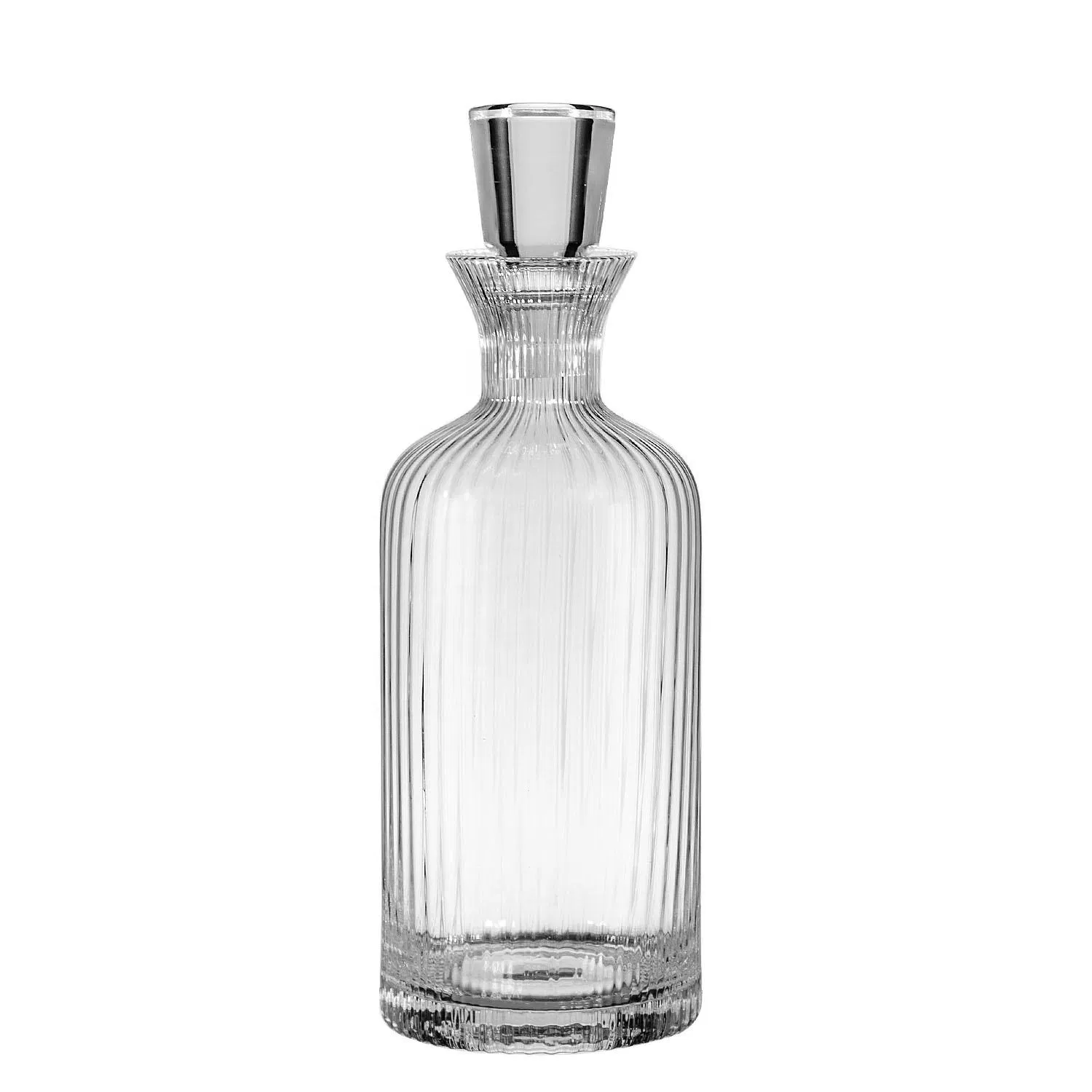 Luxury Custom Modern Designed Handmade Glass Crystal Whiskey Bottle Glass Decanter for Scotch Vodka Whisky Wine