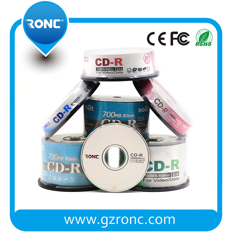Оптовые CD-R 1-52X 700MB 80min в упаковке