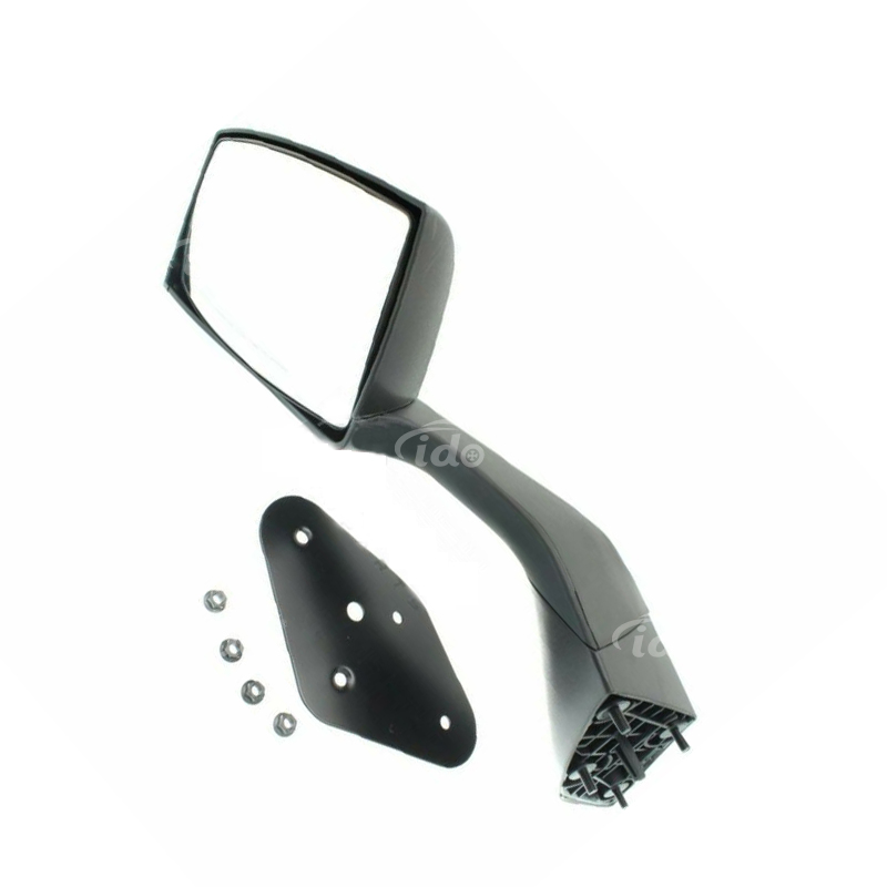 Зеркало боковое левое черное, ручное складывание, без обогрева, для Volvo VNL (2015-2021)