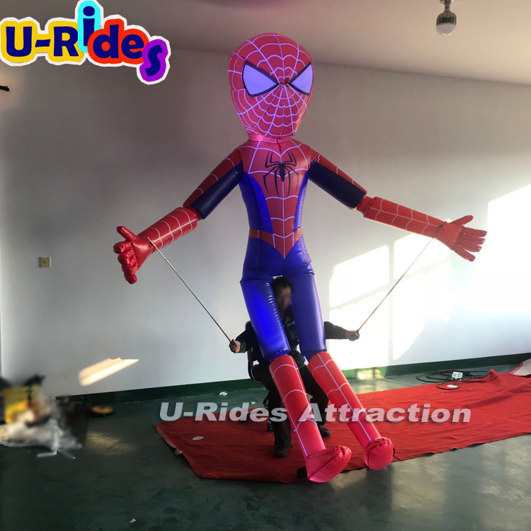 Specially design Spider man inflatable toy / walking inflatable cartoons for advertising