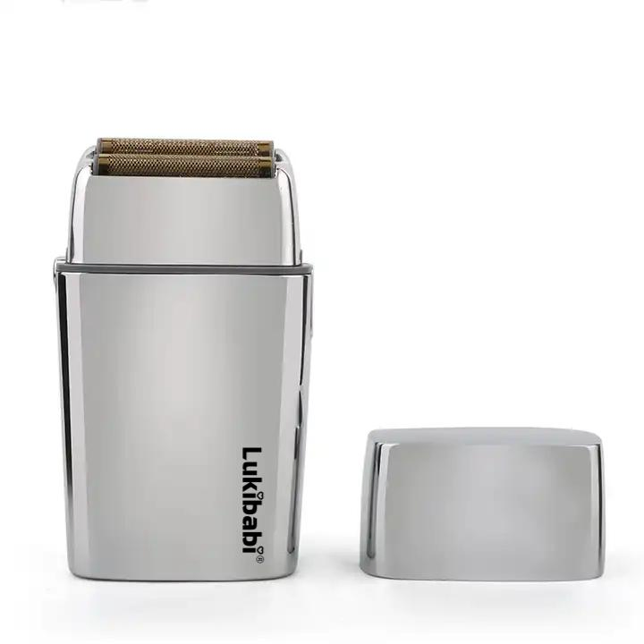 Portable USB Rechargeable Cordless Waterproof Silver Gold Face Shaving Razor Professional 2 Head Foil Grooming Electric Shavers