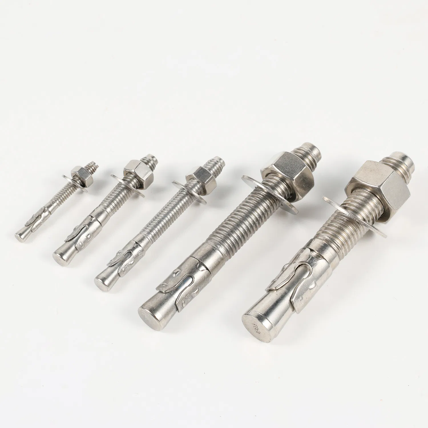 Customized ANSI JIS White Metric Inch M6-M24 21-30MPa Carbon Steel Stainless Steel Through Bolt Anchor for Heavy Loads