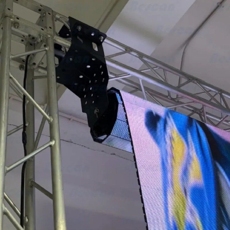 LED Rolling Gate Display Screen P3.91 Screen High Refresh Rate Folding Lifting System