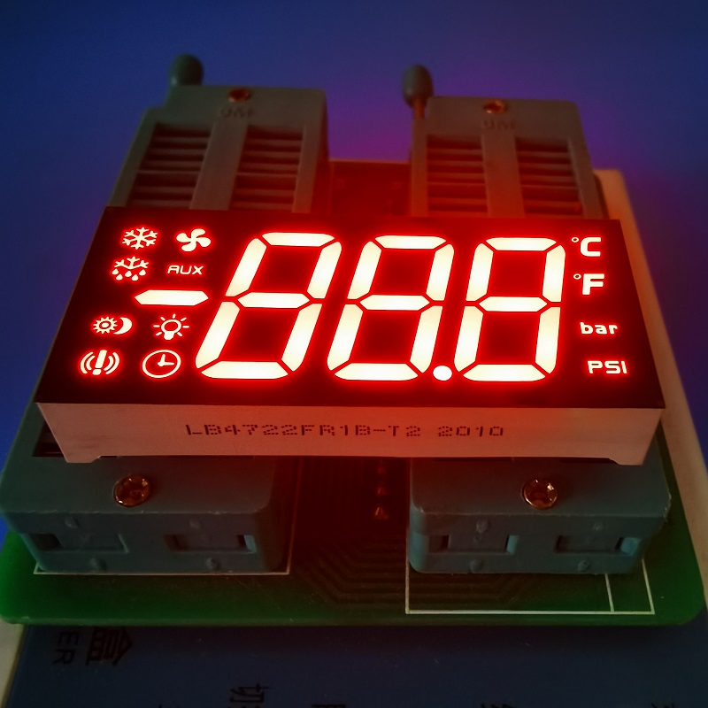 Ultra Bright White Customized 7 Segment LED Display for Temperature Control Panel