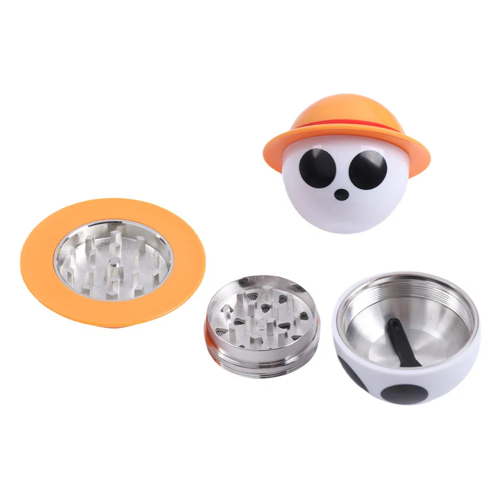 One Piece Luffy-Shaped Spherical Plastic Zinc Alloy Herb Grinder